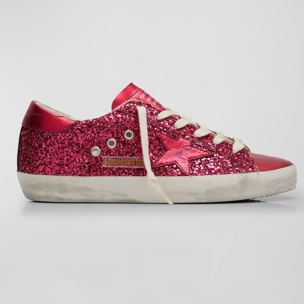 Golden Goose -Superstar Glitter Low-Top Sneakers- size 39 (9)!!!